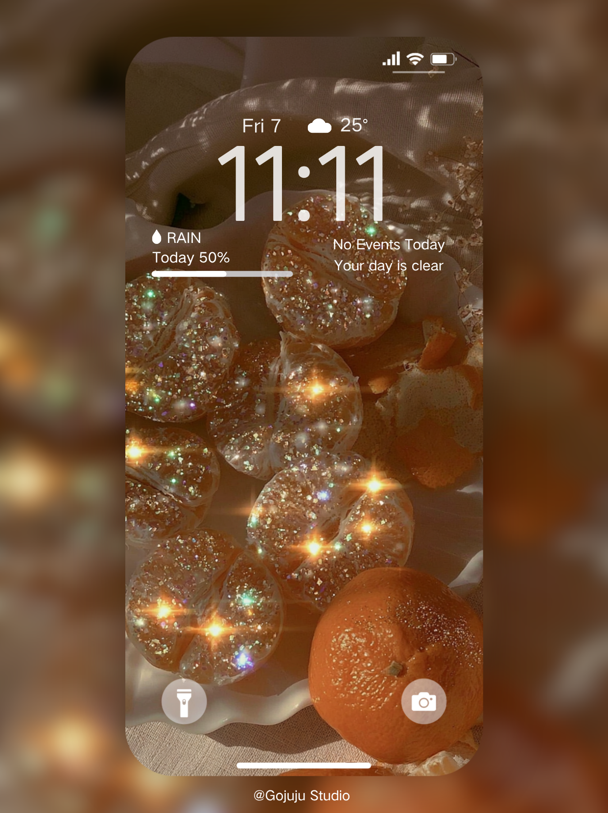Mandarin | Rich Girl Energy Digital Wallpapers | 4K Instant Digital Download |  for iPhone, iPad, MacBook, Apple Watch | manifesting abundance wallpapers