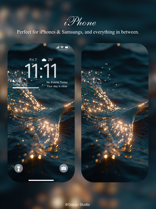 Ariel | Lucky Girl Syndrome Digital Wallpapers | 4K Instant Digital Download | for iPhone, iPad, MacBook, Apple Watch | Manifestation Wallpapers