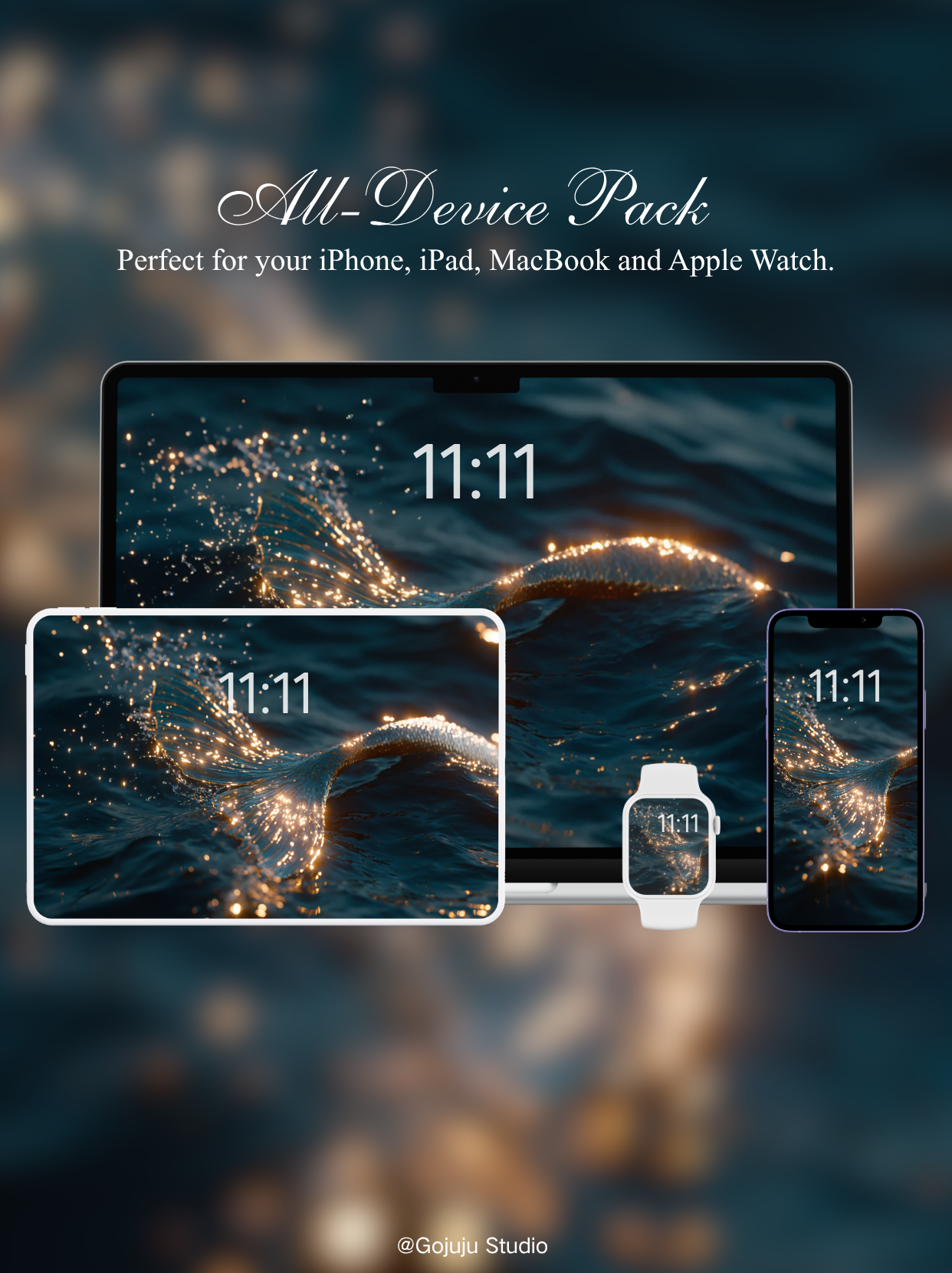 Ariel | Lucky Girl Syndrome Digital Wallpapers | 4K Instant Digital Download | for iPhone, iPad, MacBook, Apple Watch | Manifestation Wallpapers