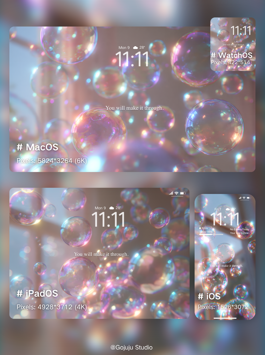 Daydream | Main Character Digital Wallpapers | 4K Instant Digital Download | for iPhone, iPad, MacBook, Apple Watch | manifesting high energy wallpapers