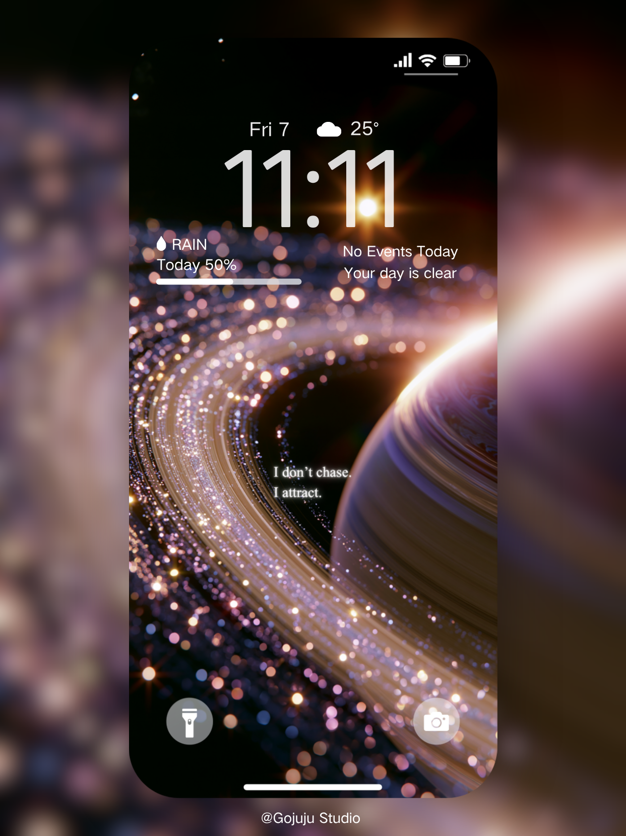Saturn | Main Character Digital Wallpapers | 4K Instant Digital Download | for iPhone, iPad, MacBook, Apple Watch | manifesting high energy wallpapers