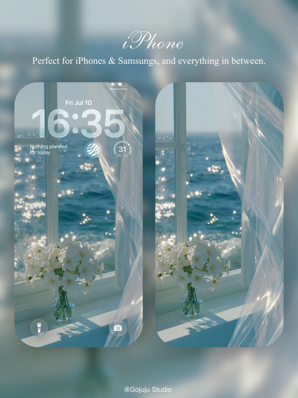 Breeze | Calm Moment Digital Wallpapers | 4K Instant Digital Download |  for iPhone | manifesting healing & calm wallpapers