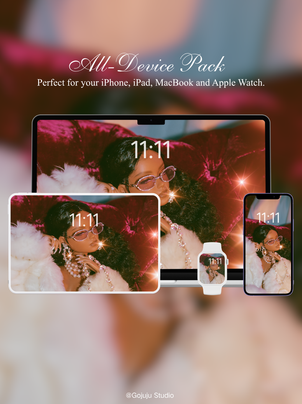 Charlotte | Rich Girl Energy Digital Wallpapers | 4K Instant Digital Download |  for iPhone, iPad, MacBook, Apple Watch | manifesting abundance wallpapers