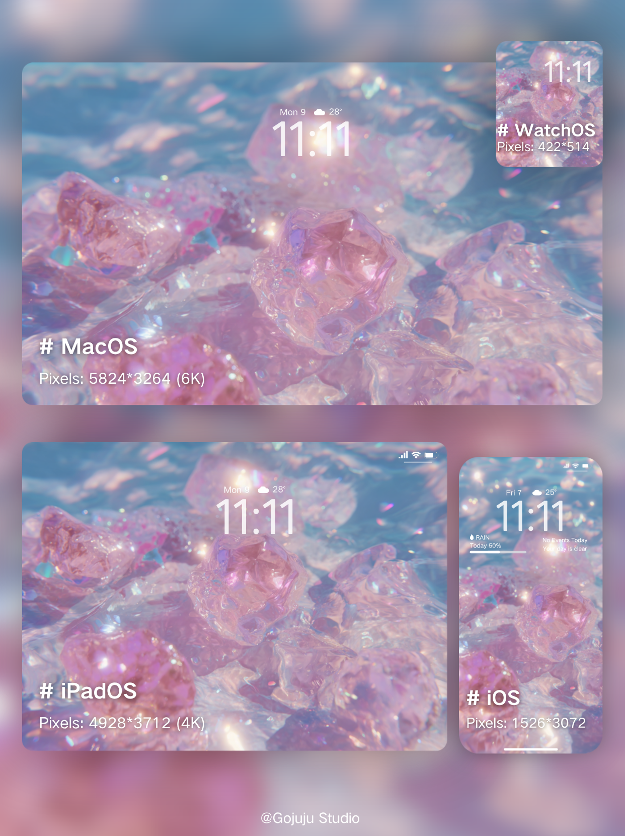 Pink | Love Magnet Digital Wallpapers | 4K Instant Digital Download |  for iPhone, iPad, MacBook, Apple Watch | manifesting love attraction wallpapers