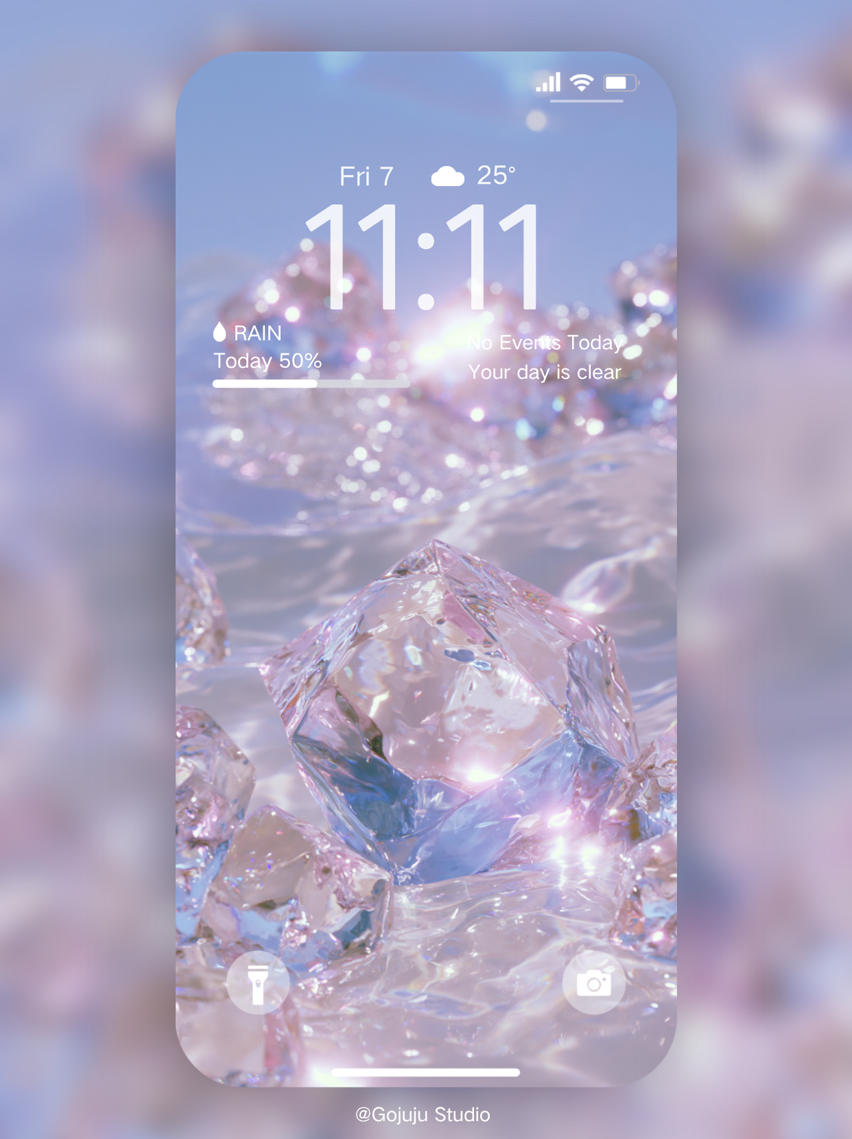 Crystal | Calm Moment Digital Wallpapers | 4K Instant Digital Download |  for iPhone, iPad, MacBook, Apple Watch | manifesting healing & calm wallpapers