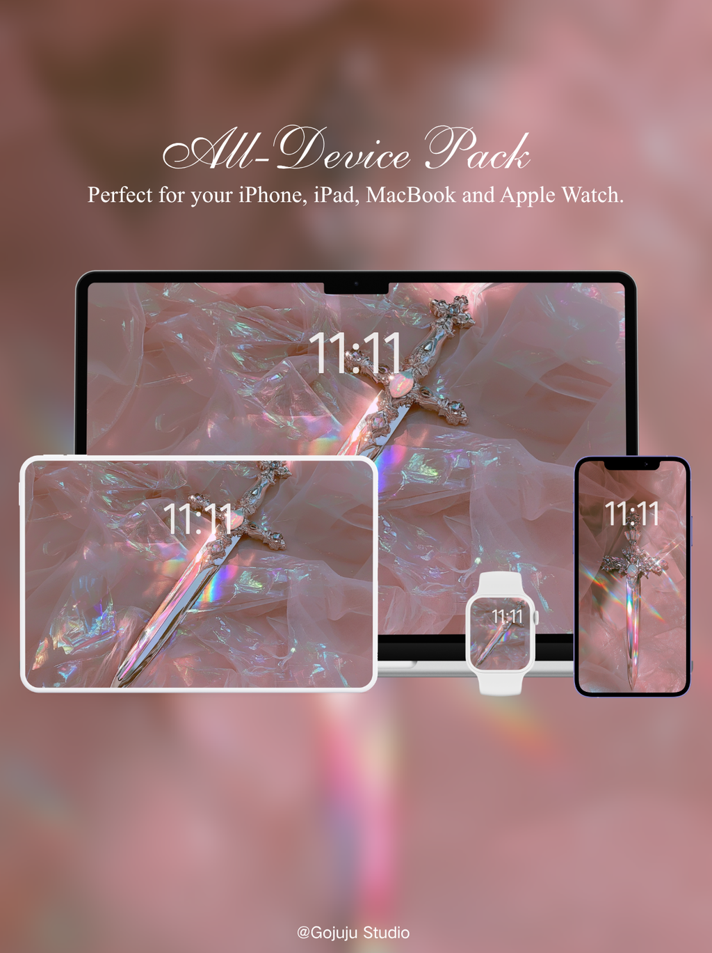 Moonblade | Calm Moment Digital Wallpapers | 4K Instant Digital Download |  for iPhone, iPad, MacBook, Apple Watch | manifesting healing & calm wallpapers