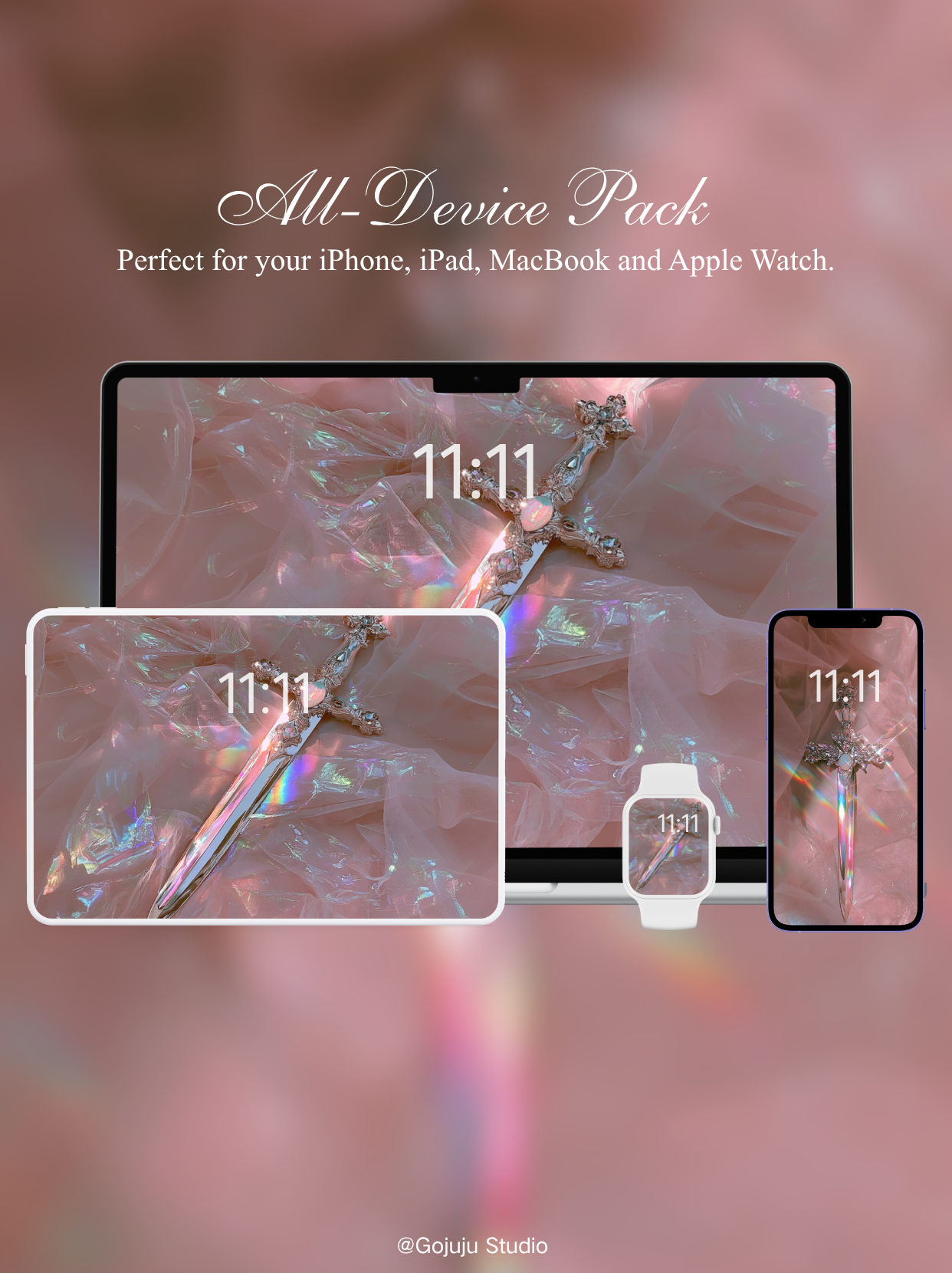 Moonblade | Calm Moment Digital Wallpapers | 4K Instant Digital Download |  for iPhone, iPad, MacBook, Apple Watch | manifesting healing & calm wallpapers