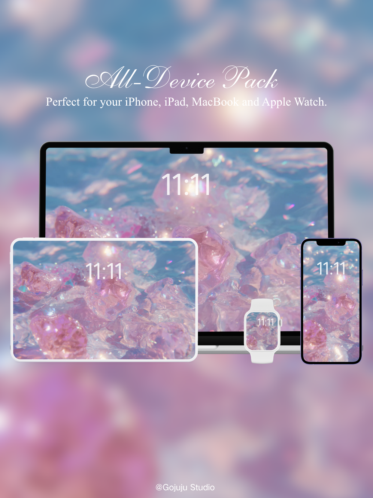 Pink | Love Magnet Digital Wallpapers | 4K Instant Digital Download |  for iPhone, iPad, MacBook, Apple Watch | manifesting love attraction wallpapers