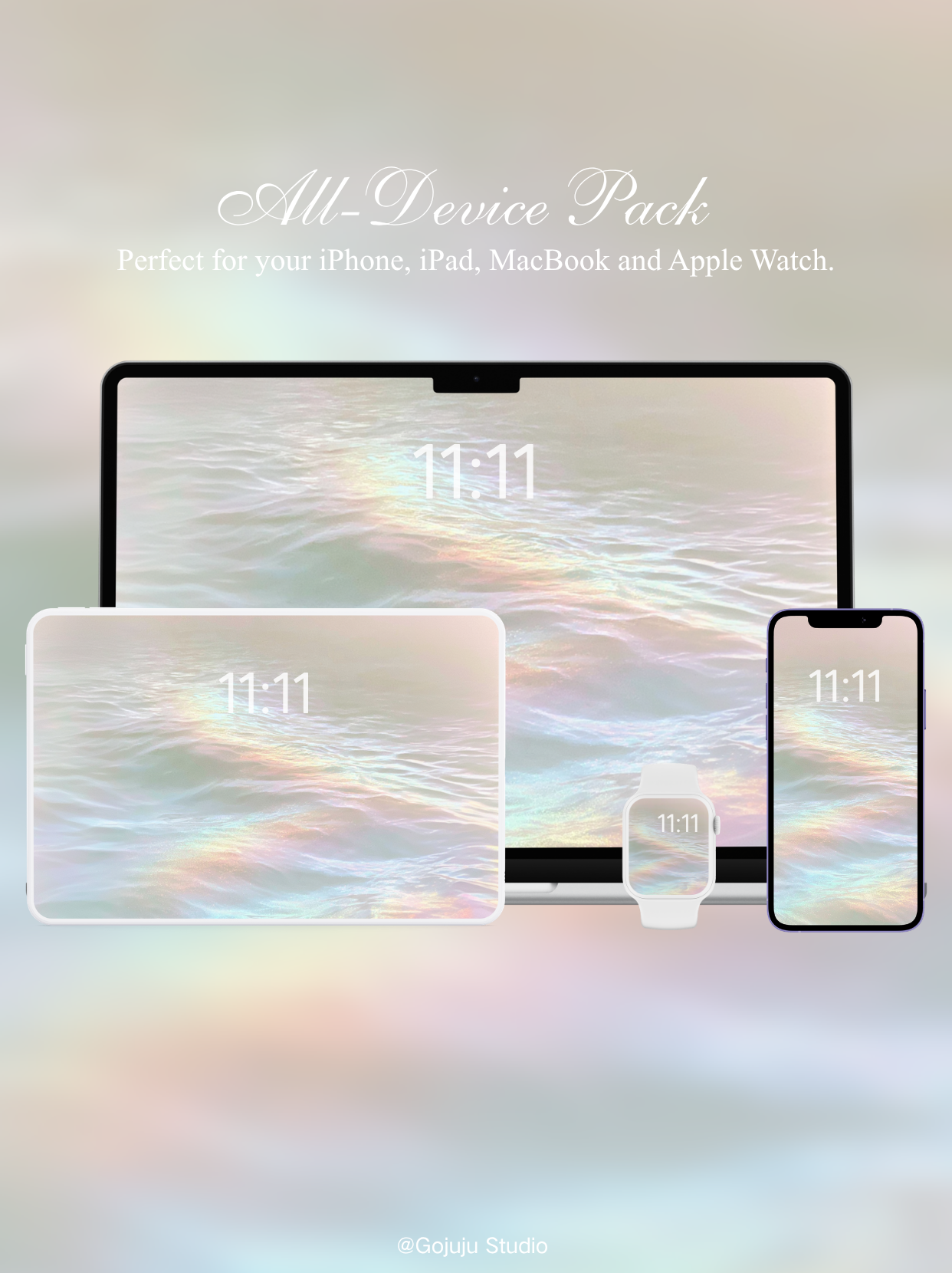 Prismia | Calm Moment Digital Wallpapers | 4K Instant Digital Download |  for iPhone, iPad, MacBook, Apple Watch | manifesting healing & calm wallpapers