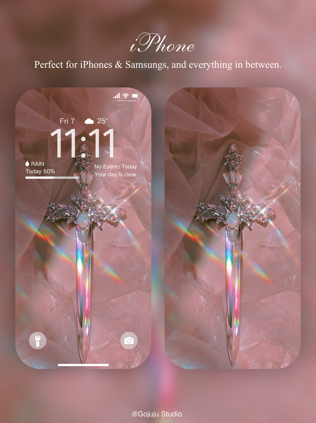 Moonblade | Calm Moment Digital Wallpapers | 4K Instant Digital Download |  for iPhone, iPad, MacBook, Apple Watch | manifesting healing & calm wallpapers