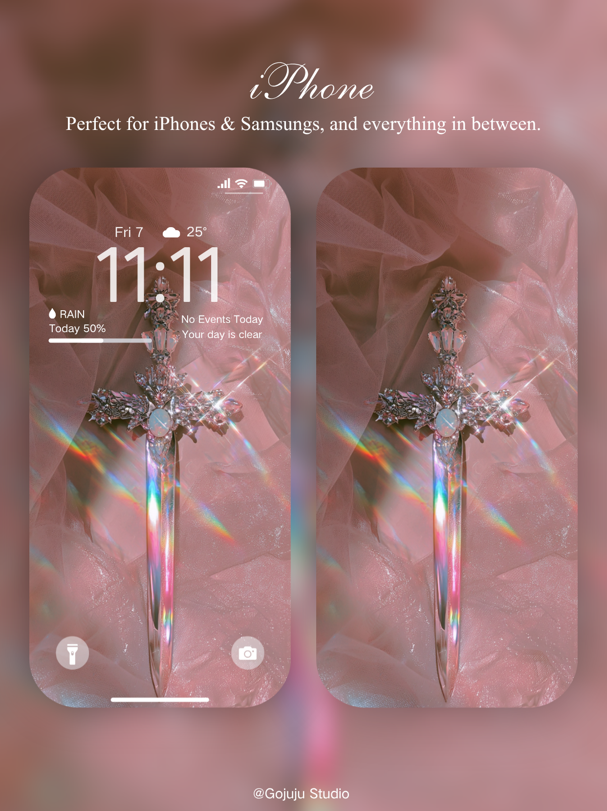 Moonblade | Calm Moment Digital Wallpapers | 4K Instant Digital Download |  for iPhone, iPad, MacBook, Apple Watch | manifesting healing & calm wallpapers
