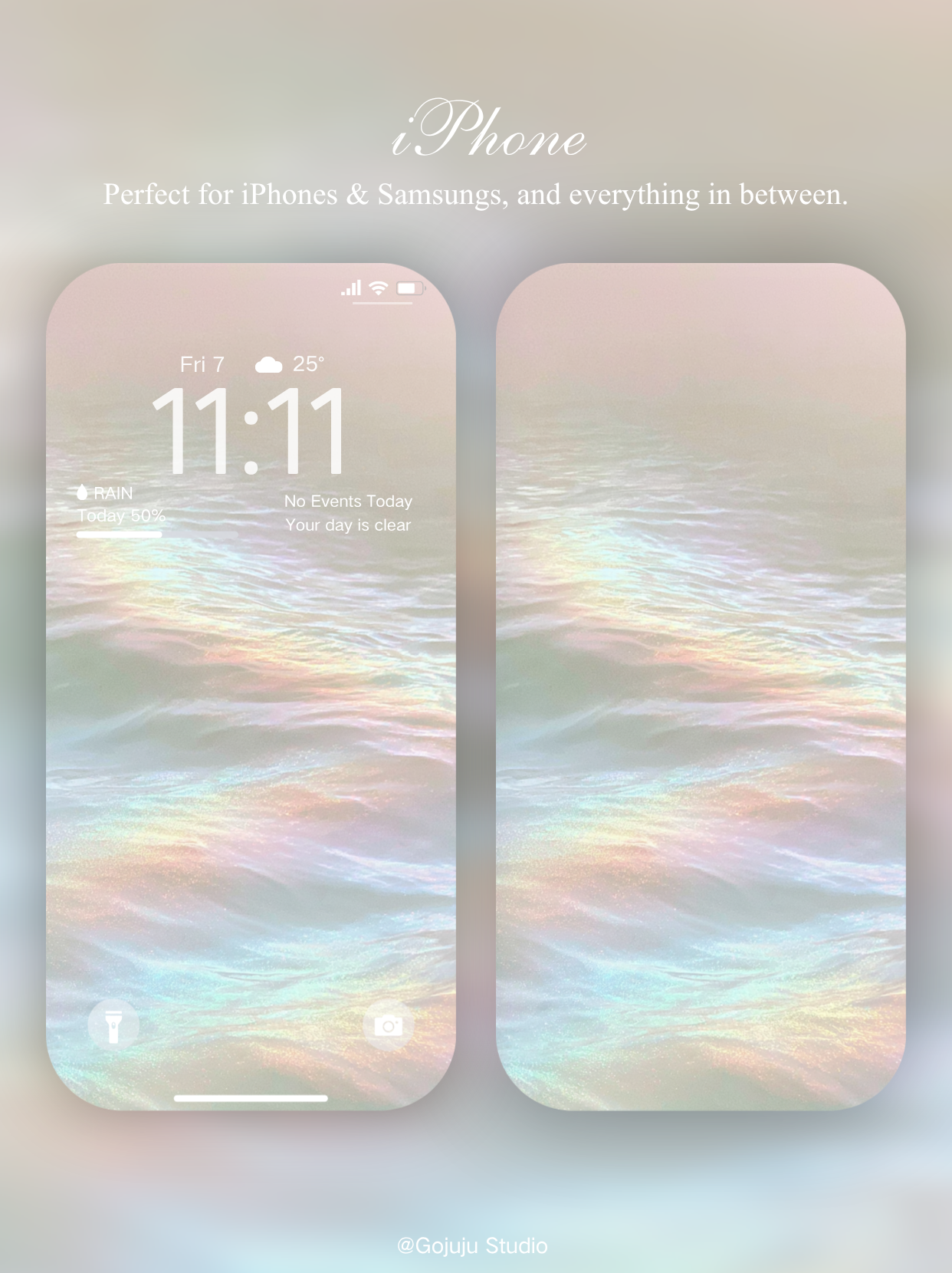 Prismia | Calm Moment Digital Wallpapers | 4K Instant Digital Download |  for iPhone, iPad, MacBook, Apple Watch | manifesting healing & calm wallpapers