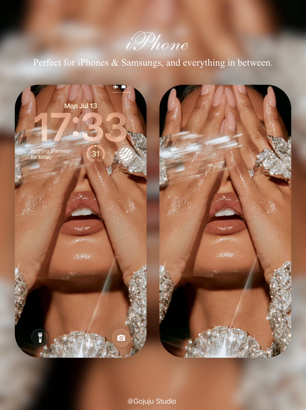 Dazz | Rich Girl Energy Digital Wallpapers | 4K Instant Digital Download |  for iPhone | manifesting abundance wallpapers