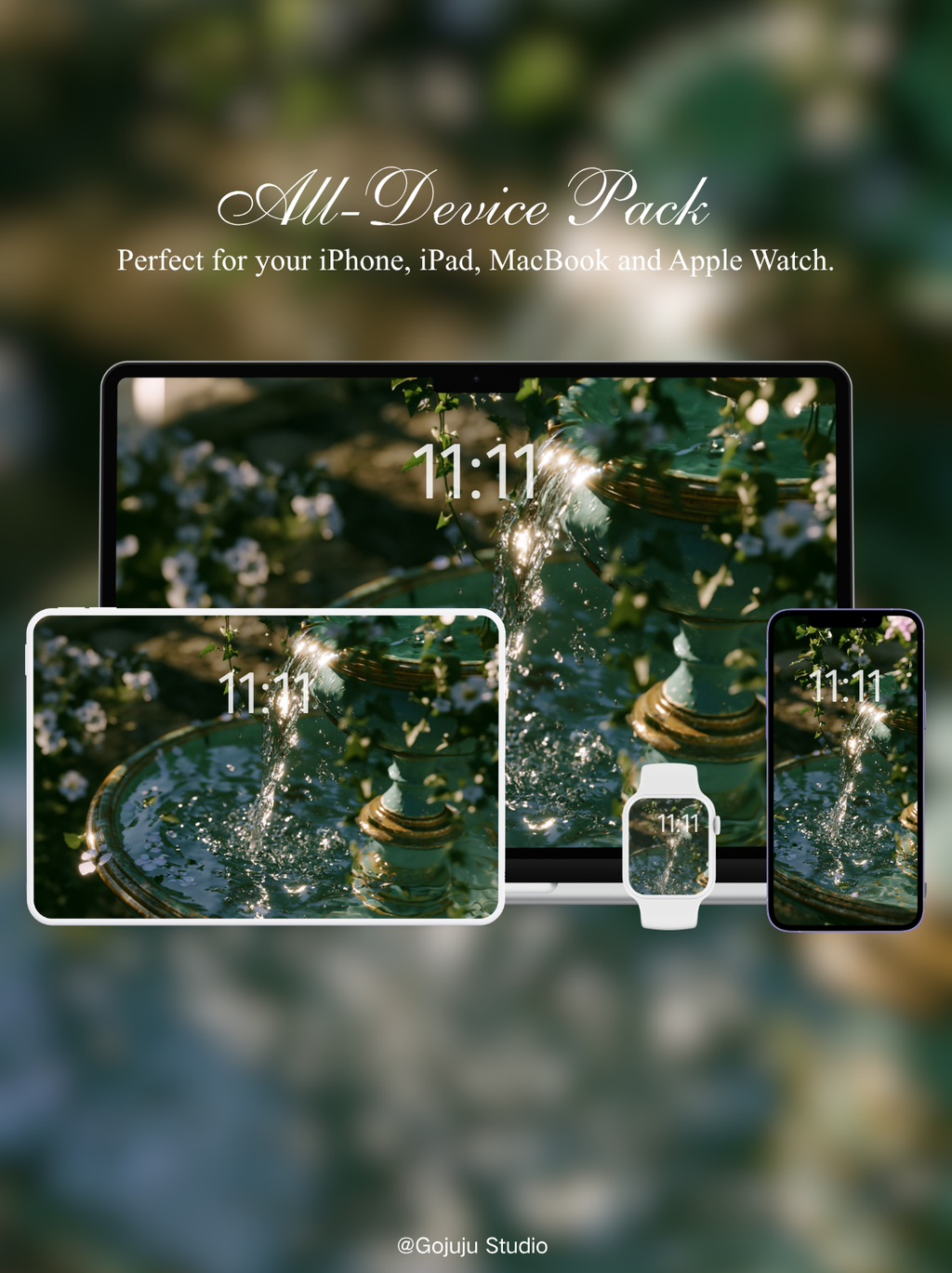 Dorothy | Lucky Girl Syndrome Wishing Well Digital Wallpapers | 4K Instant Digital Download | for iPhone, iPad, MacBook, Apple Watch | Manifestation Wallpapers