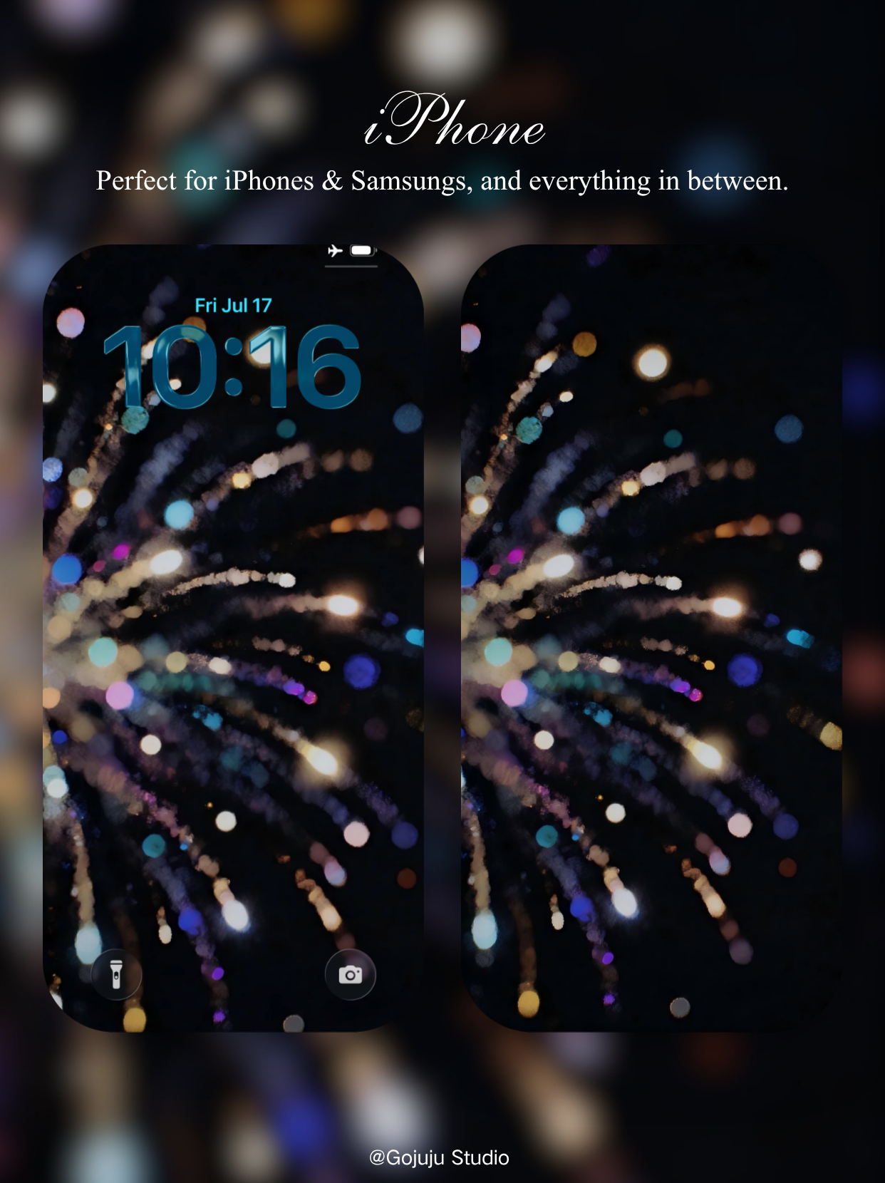 Firework | Lucky Girl Syndrome Wishing Well Digital Wallpapers | 4K Instant Digital Download | for iPhone | Manifestation Wallpapers