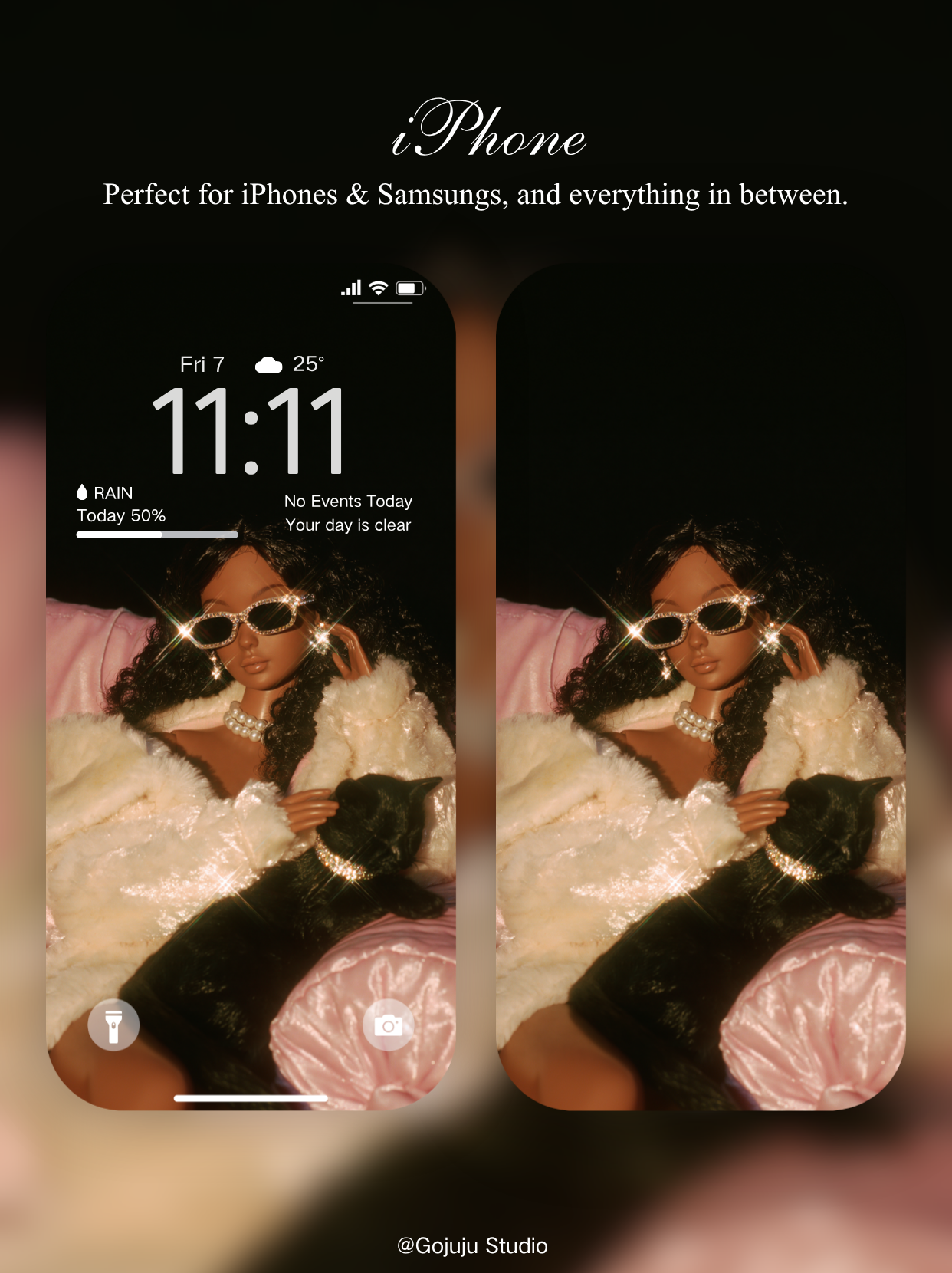 Grace | Rich Girl Energy Digital Wallpapers | 4K Instant Digital Download |  for iPhone, iPad, MacBook, Apple Watch | manifesting abundance wallpapers