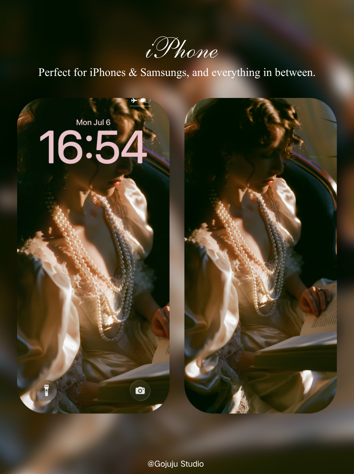 Pearls | Main Character Digital Wallpapers | 4K Instant Digital Download | for iPhone | manifesting high energy wallpapers