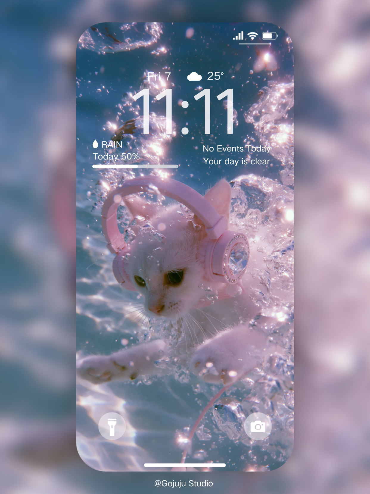Pixie | Lucky Girl Syndrome Digital Wallpapers | 4K Instant Digital Download | for iPhone, iPad, MacBook, Apple Watch | Manifestation Wallpapers