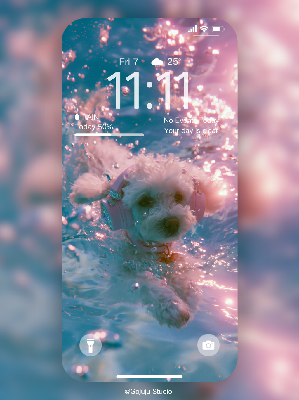 Zippy | Lucky Girl Syndrome Digital Wallpapers | 4K Instant Digital Download | for iPhone, iPad, MacBook, Apple Watch | Manifestation Wallpapers