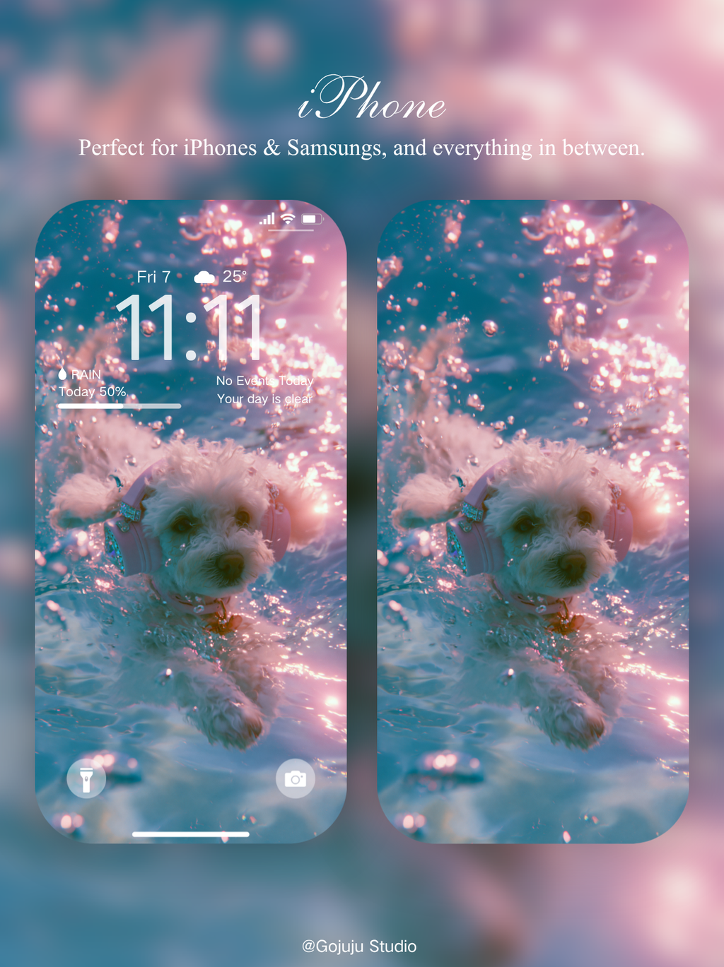 Zippy | Lucky Girl Syndrome Digital Wallpapers | 4K Instant Digital Download | for iPhone, iPad, MacBook, Apple Watch | Manifestation Wallpapers