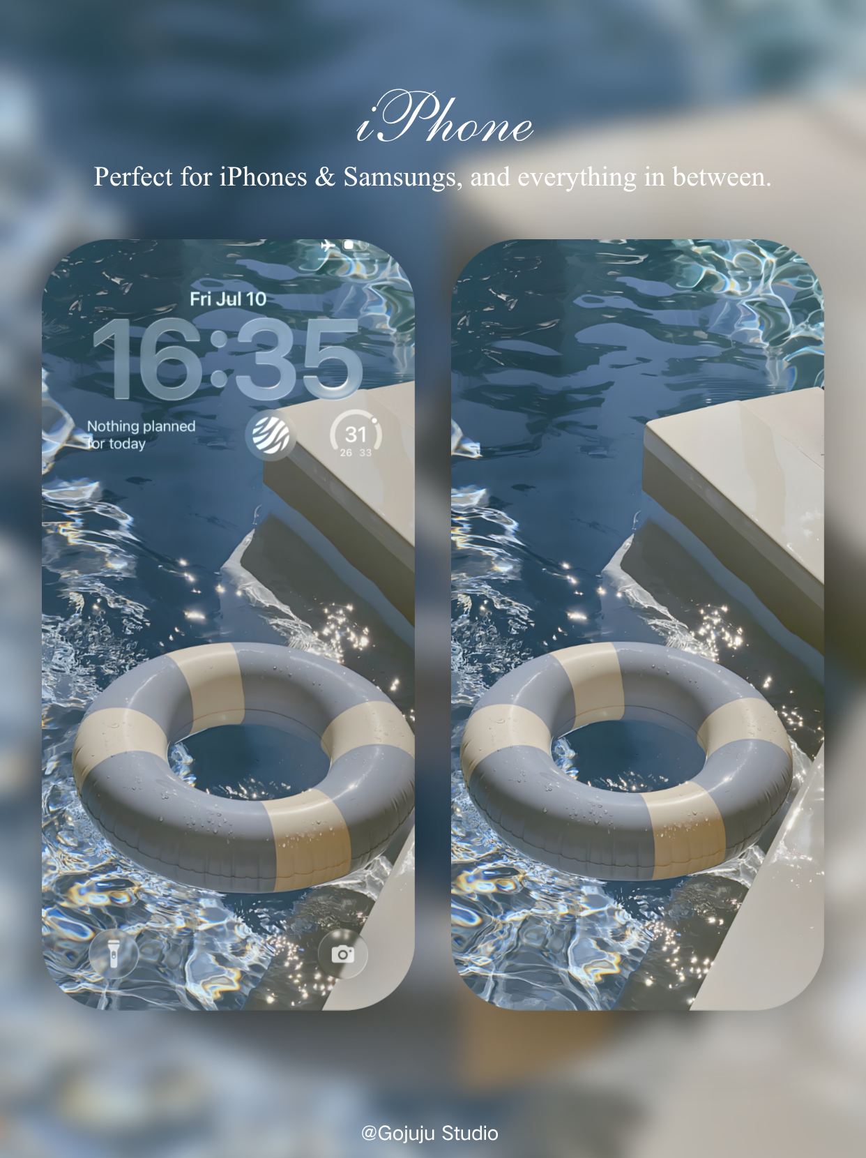 Pool | Calm Moment Digital Wallpapers | 4K Instant Digital Download |  for iPhone | manifesting healing & calm wallpapers