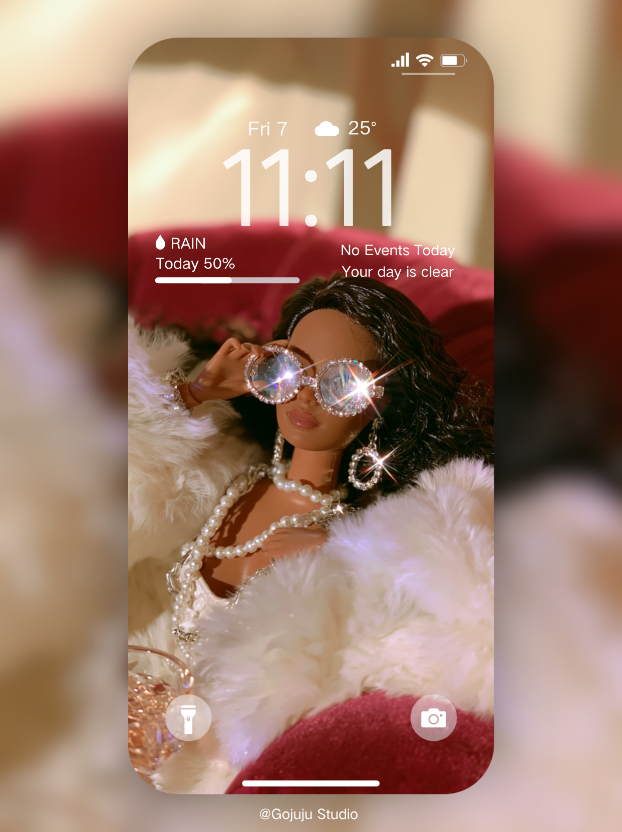 Vivienne | Rich Girl Energy Digital Wallpapers | 4K Instant Digital Download |  for iPhone, iPad, MacBook, Apple Watch | manifesting abundance wallpapers